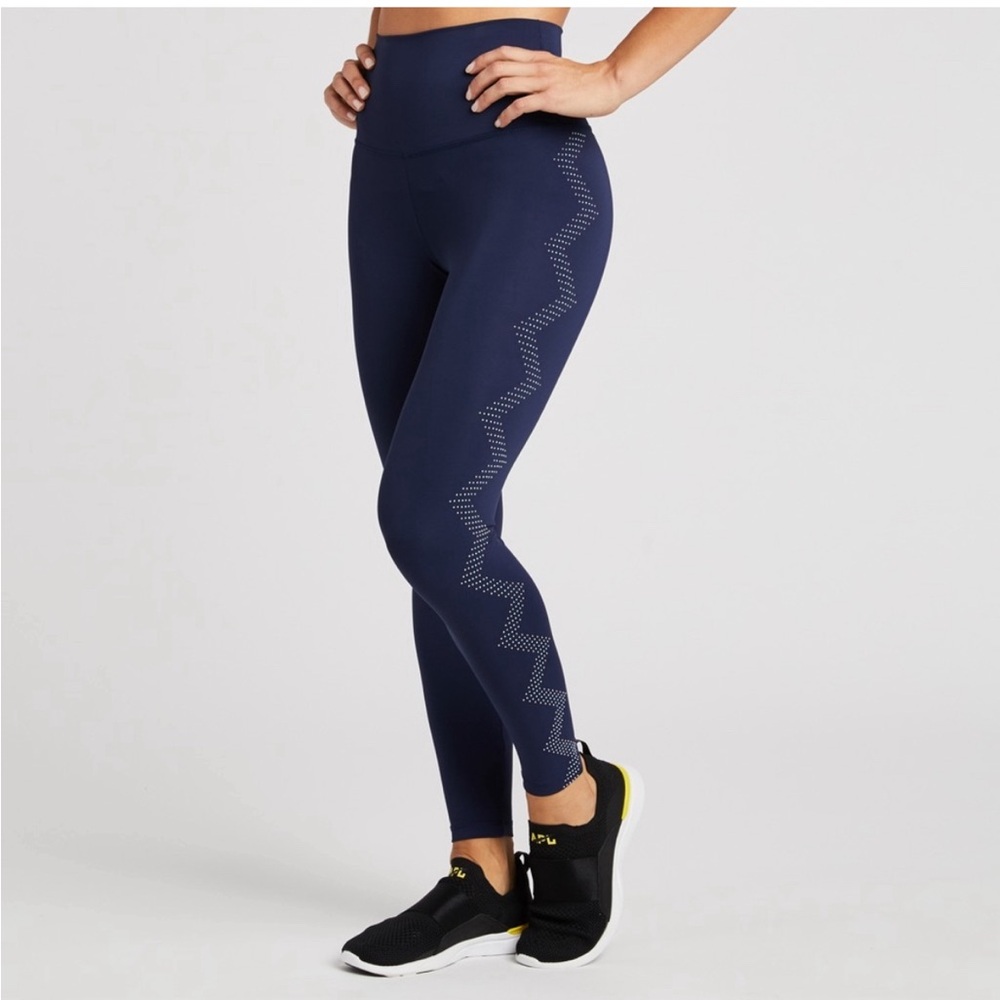 Soulcycle‎ Beach Riot navy studded leggings size small